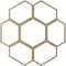 Ekena Millwork Florin Wood Fretwork Pierced Ceiling Medallion, Hickory, 38"OD x 16 1/4"ID x 1/4"T CMWP38X38X0250FOHI - alternate 2